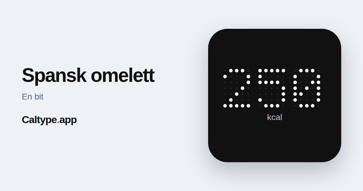 Dela: Spansk omelett