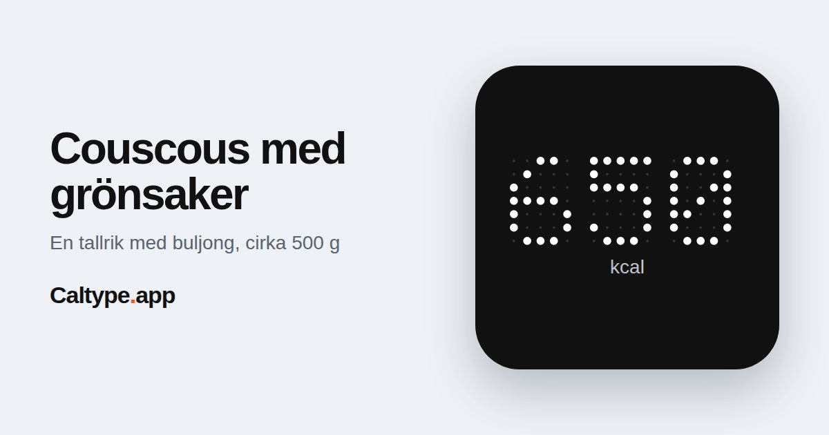 Dela: Couscous med grönsaker